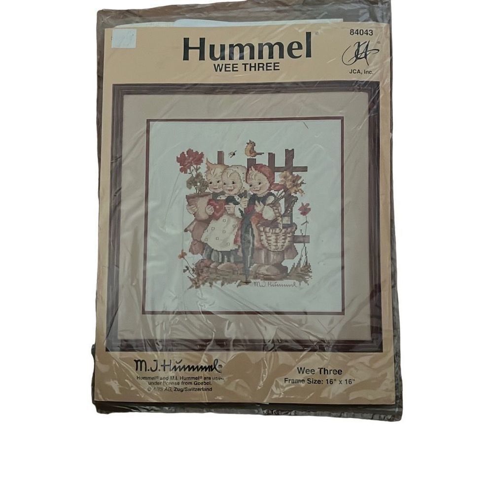 Vintage Hummel "We Three" Cross Stitch Kit New‎ (open package)